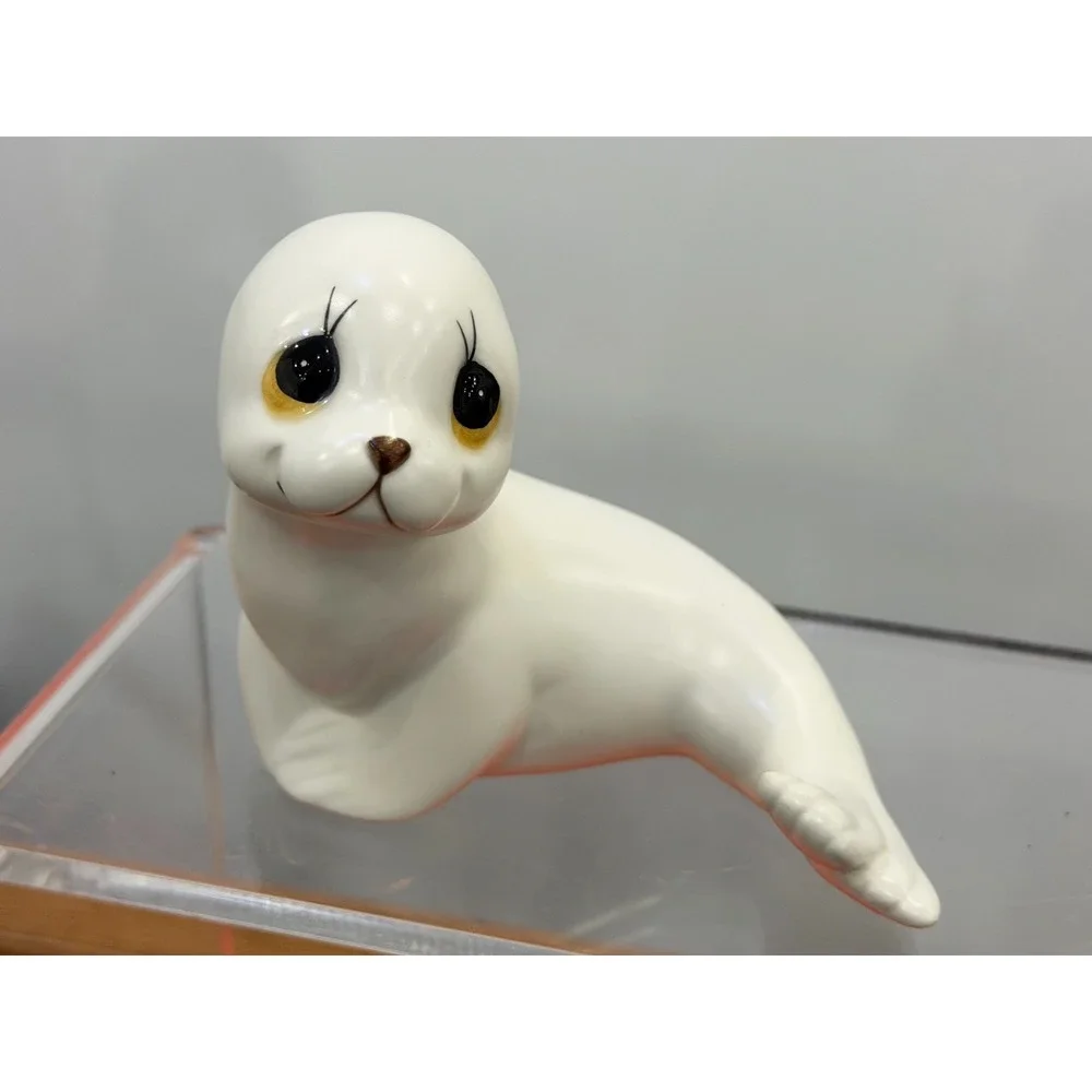 Vintage Seals Oxford Mother & Baby White Porcelain Figurines Made In Mexico